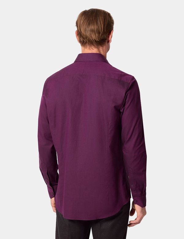 plum dress shirt men Men's Plum Long Sleeve Dress Shirt 15 32/33 / Plum