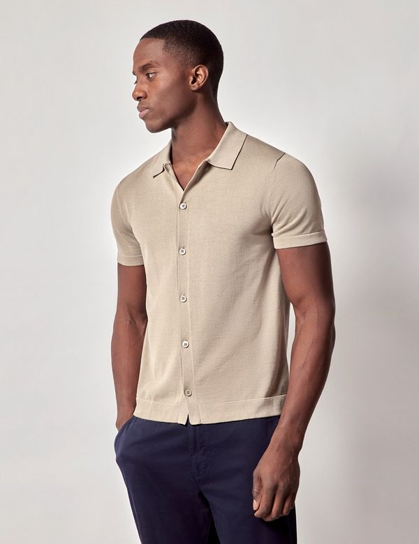 Casual Outfit Taupe Chinos Mens Smart Casual Polo Shirt And Chinos