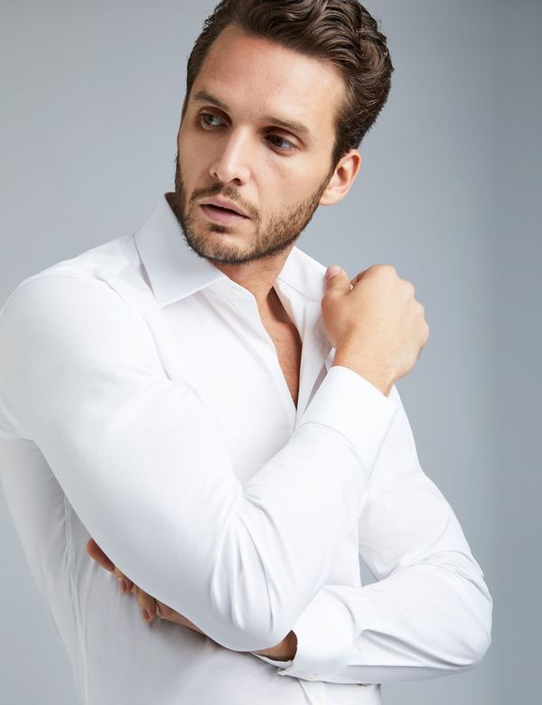 Men s White Extra Slim Stretch Shirt