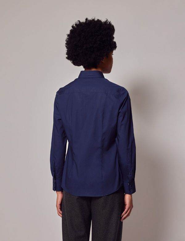 Washed Poplin Shirt Navy - Unisex main image 0