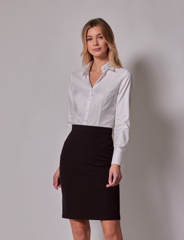 Women's Black Suit Skirt | Hawes & Curtis Women's Black Suit Skirt | Hawes & Curtis