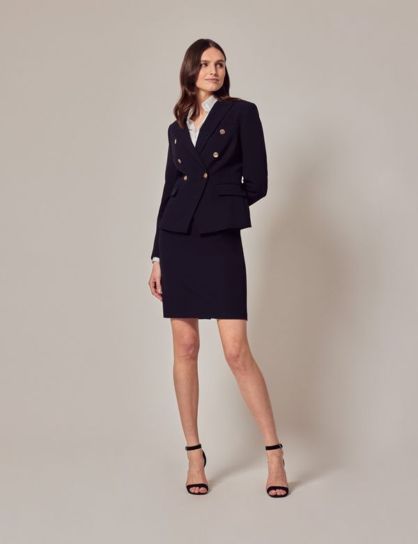 Women's Navy Suit Skirt