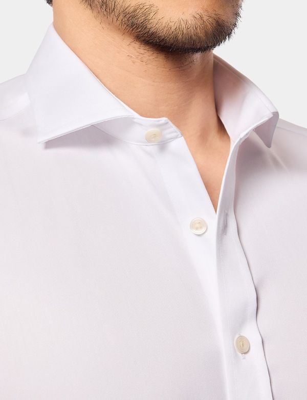 slim fit dress slacks Wrinkle-Resistant Dobby Light Blue Heart Dobby Dress Shirt – Stantt main image 0