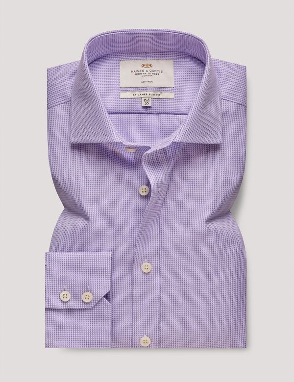 Crinkled Sheer Silk Georgette Classic Collar Shirt | EILEEN