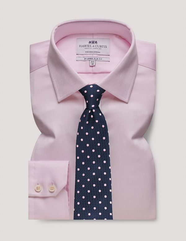 Non-Iron Dry Stretch Smart Fit Herringbone Shirt main image 0