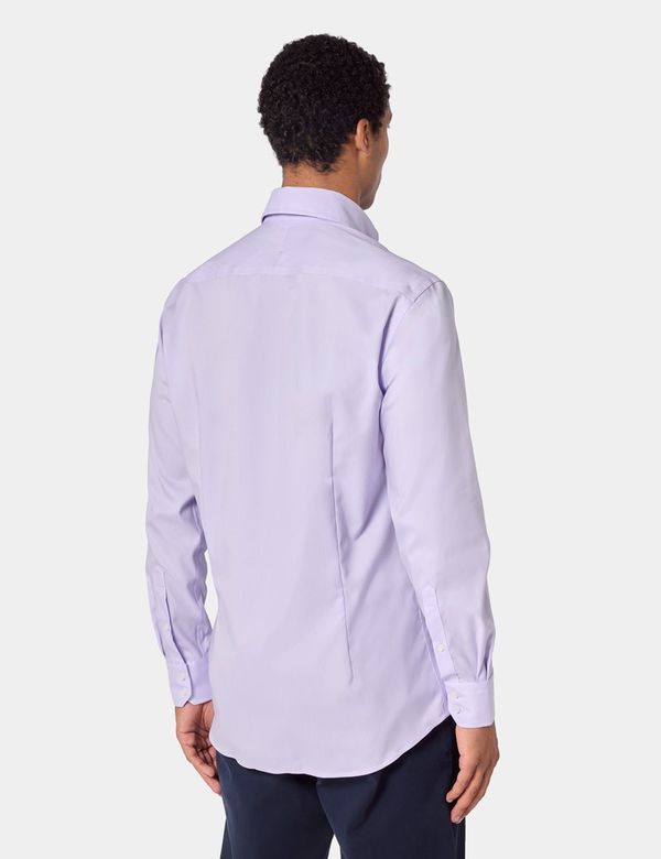 Slim Fit Lilac Pin Point Non-Iron Oxford Shirt