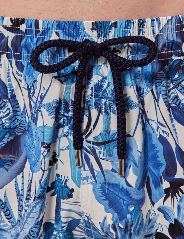 Koton Jungen Badehose Mit Blumenprint - 7/8 Jahre Khaki Design - Bequeme Schwimmbekleidung