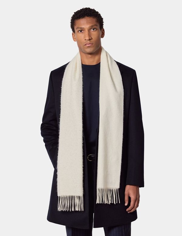 Cream Scarf | Hawes & Curtis