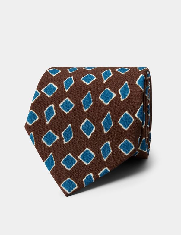Toffee & Blue Diamond 1913 Tie