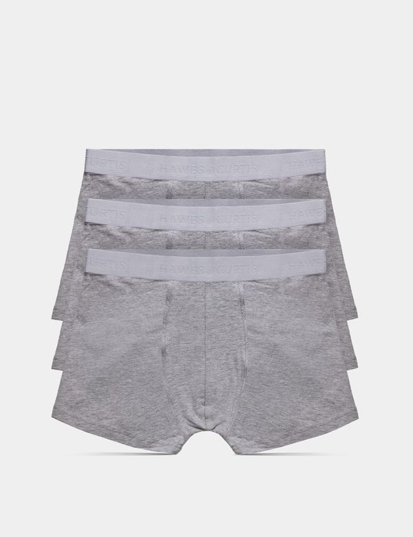 Men's 3-Pack Light Grey Trunks | Hawes & Curtis
