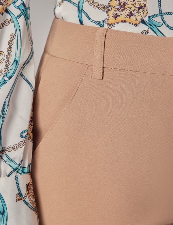 Women's Taupe Suit Pants | Hawes and Curtis