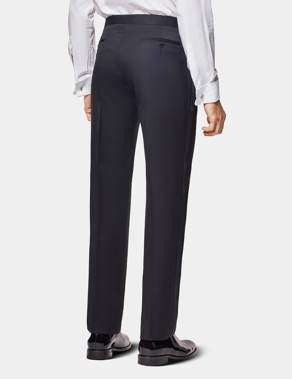 Men's Black Wool Tailored Fit Dinner Suit Pants - 1913 Collection | Hawes &  Curtis