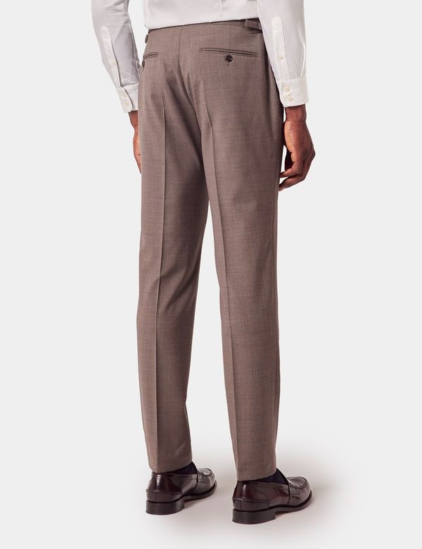 light brown dress pants Men's Light Weight Light Brown Tweed Pants by StudioSuits