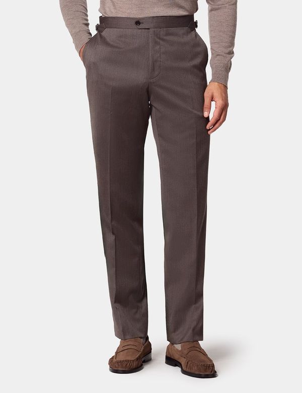 men's slim fit brown dress pants Brown Archer Slim Fit Suit Pants main image 0