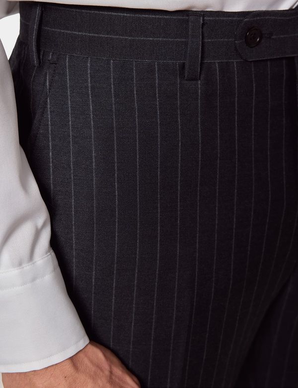 【TR SLACKS】(CHALK STRIPE) サイズ0 TR SLACKS】(CHALK STRIPE) - Time is on