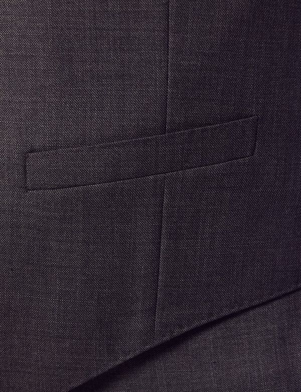 Men's Charcoal Twill Vest