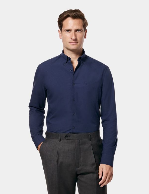 mens navy dress shirt Bari No dry cleaning needed. The Men's Navy Blue Dress