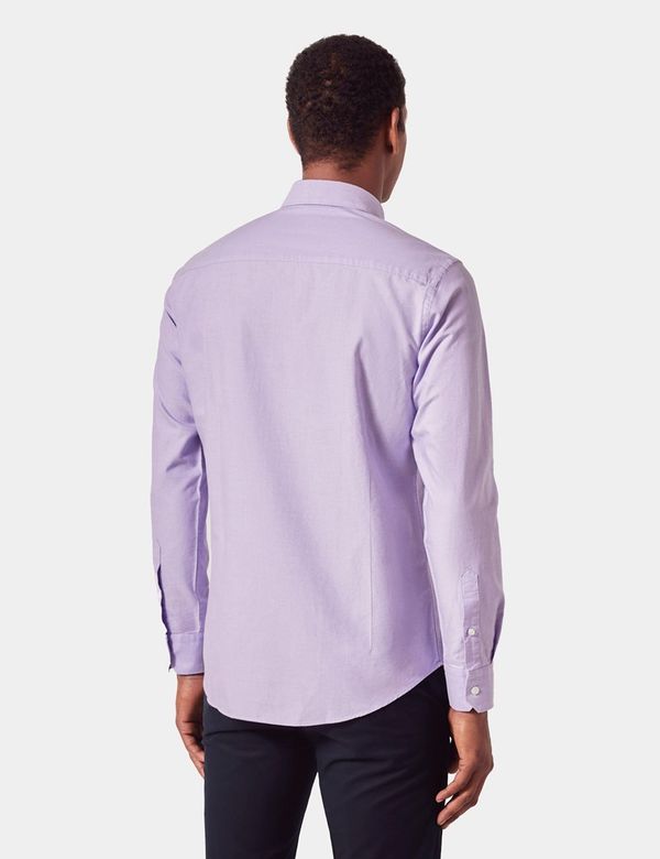 purple fitted dress shirt Men's Slim Fit Light Purple Button Up Dress Shirt Size N5