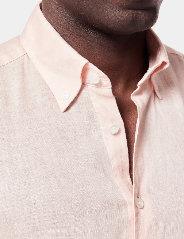 apricot dress shirt Gingham Button Down Shirt (Apricot Orange)  American Strutter