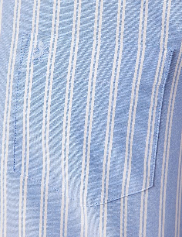 Maxwell in Blue and White Thin Stripe Shirt